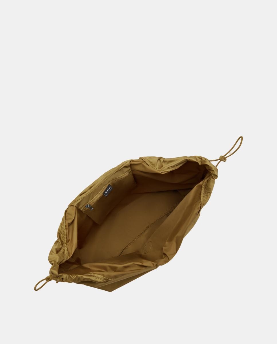 Mala Tipo Tote Grande com Alça de Ombro Modelo Assie Castanho-3
