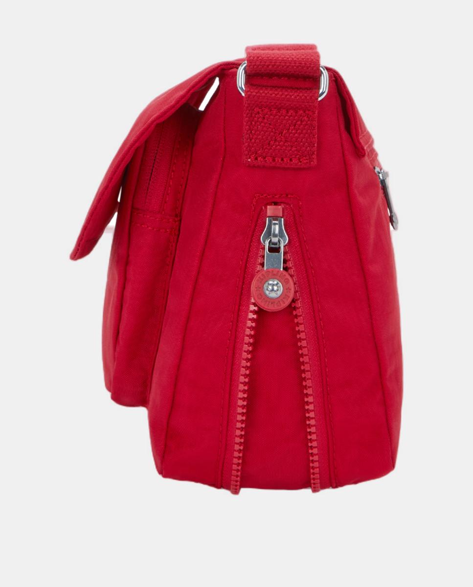 Mala a Tiracolo Média com Aba, Modelo Dalma Vermelho-5