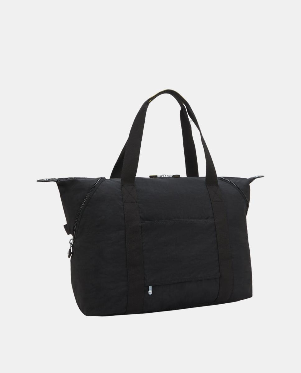 Mala Tipo Tote de Viagem Modelo ART M com Pega para Trolley Preto-2