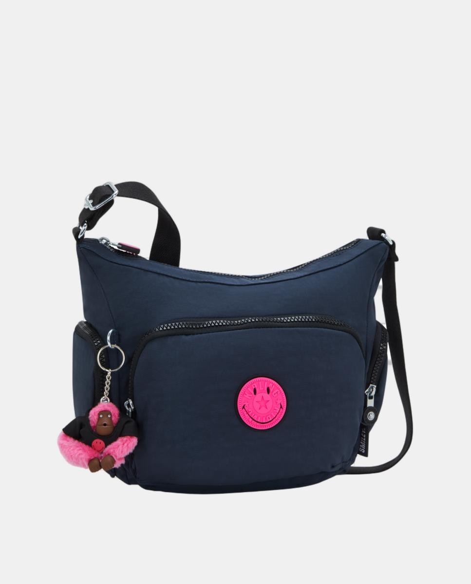 Mala a Tiracolo Média com Correia Ajustável, Modelo Gabb S Azul-4