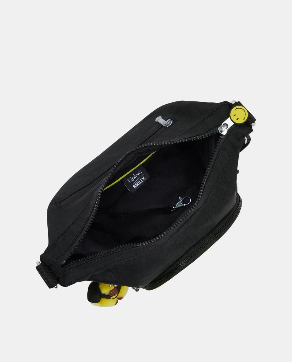 Mala a Tiracolo Média com Correia Ajustável, Modelo Gabb S Preto-3