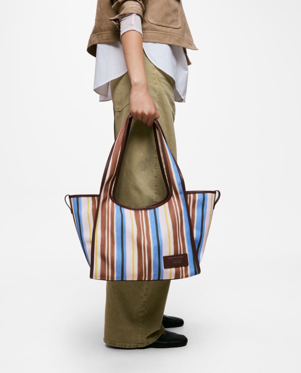 Mala Shopper Extra Grande Summer Holidays Canvas Multicolor-6