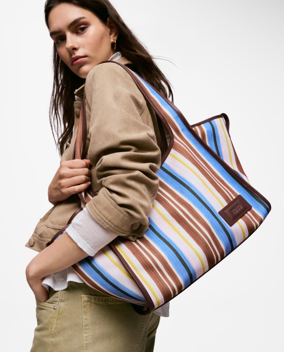 Mala Shopper Extra Grande Summer Holidays Canvas Multicolor-7