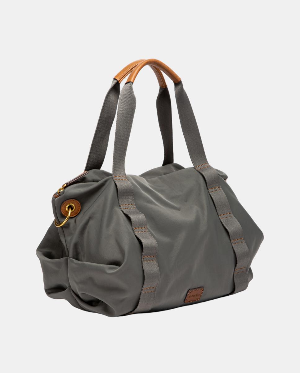 Mala Shopper em Materiais Reciclados Cinzento-2