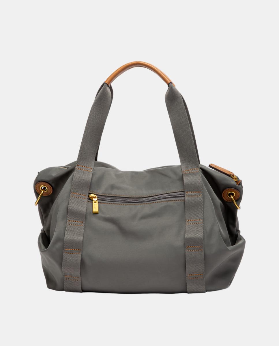 Mala Shopper em Materiais Reciclados Cinzento-3