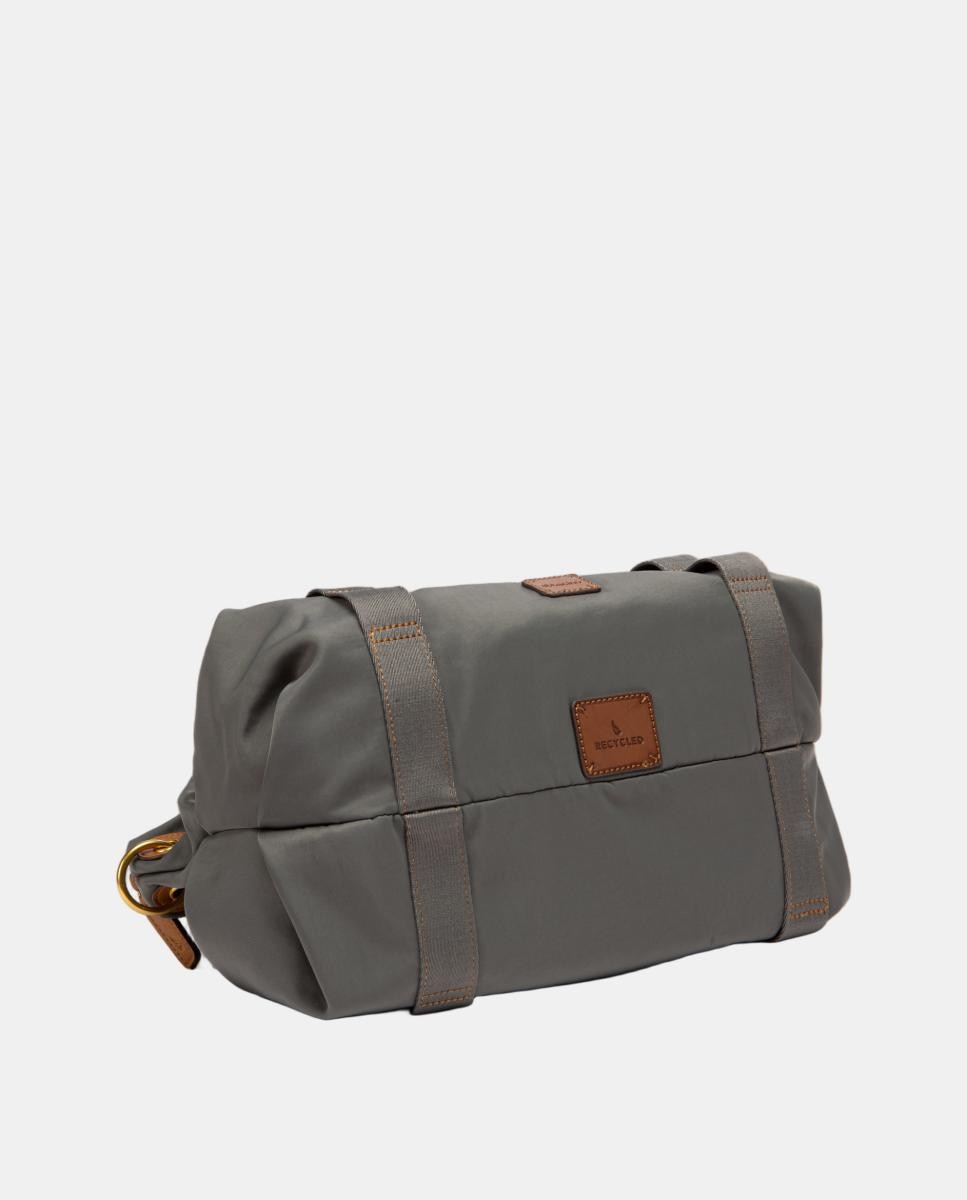 Mala Shopper em Materiais Reciclados Cinzento-5