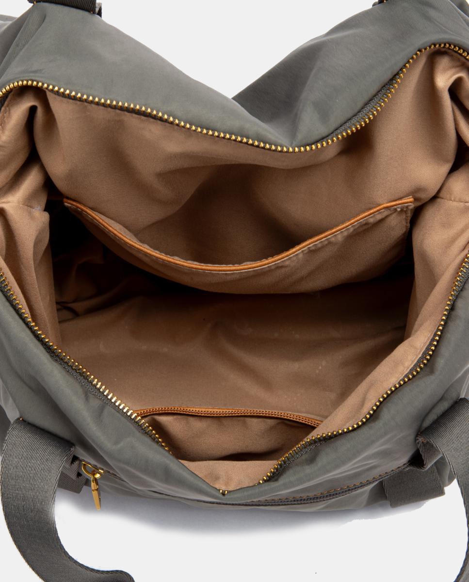 Mala Shopper em Materiais Reciclados Cinzento-6