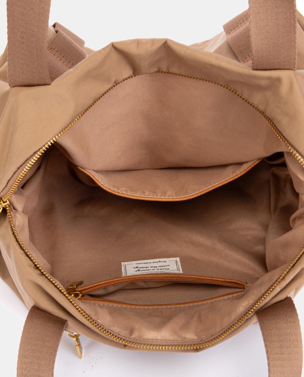 Shopper en materiales reciclados - Abbacino - Beige Beige-5