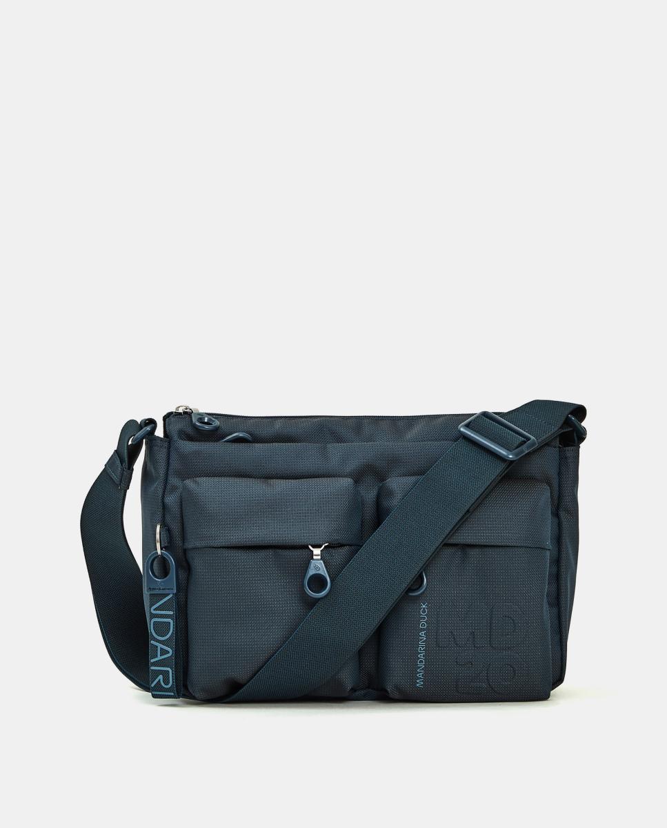 Bandolera en tejido multibolsillos - Mandarina Duck - Verde oscuro Verde oscuro-1