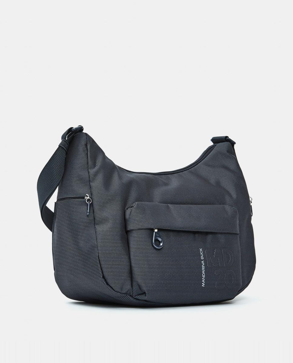 Imagen 2 de Bandolera en tejido con cremallera - Mandarina Duck - Azul marino Azul marino