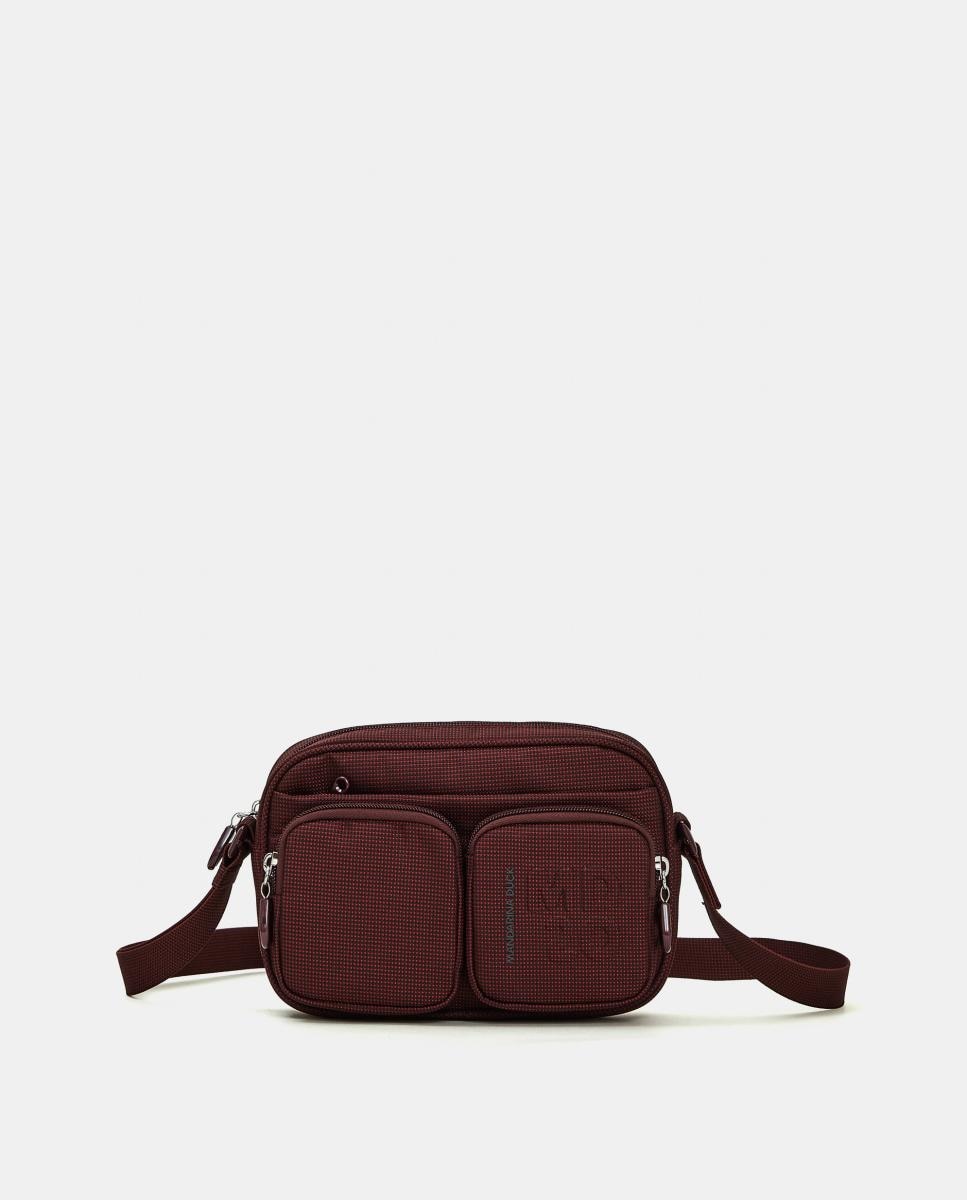 Camera bag en tejido con cremallera - Mandarina Duck - Granate Granate-1