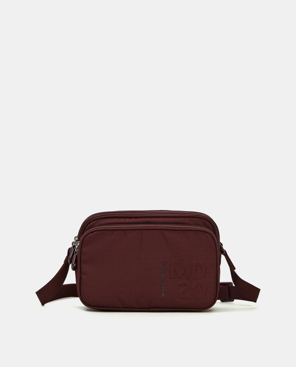Camera bag en tejido con cremallera - Mandarina Duck - Granate Granate-1
