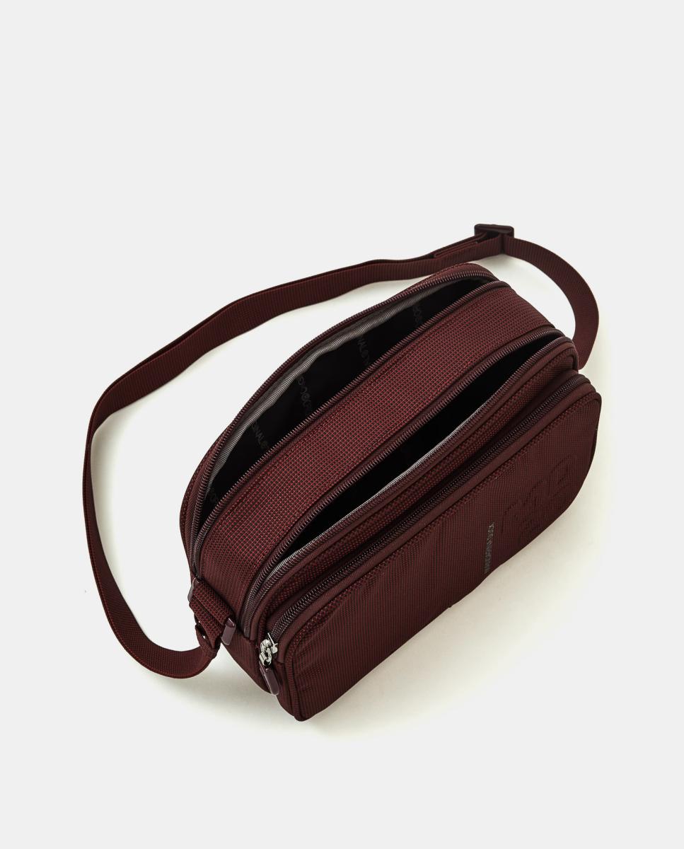 Camera bag en tejido con cremallera - Mandarina Duck - Granate Granate-4