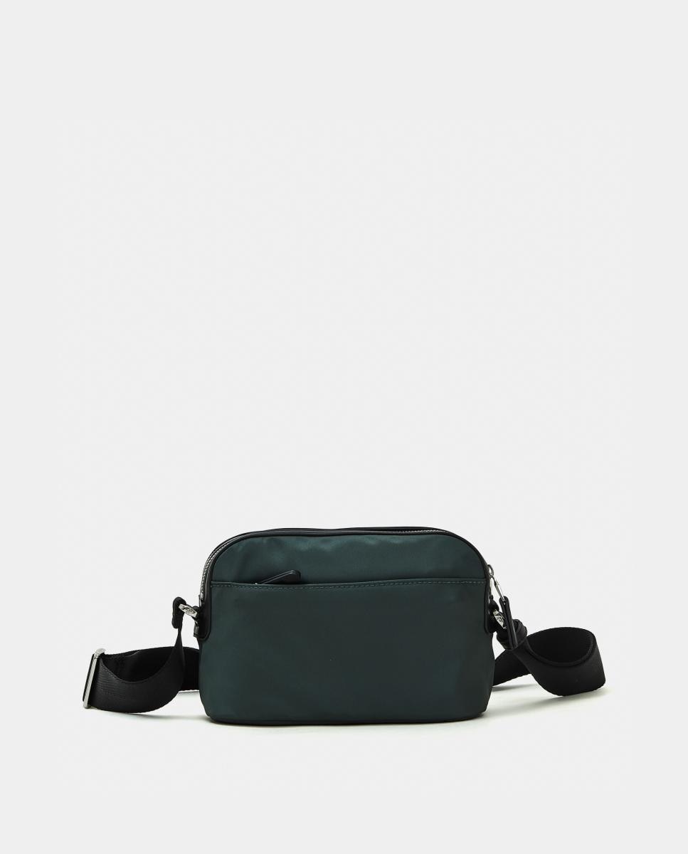 Bandolera en nylon doble cremallera - Mandarina Duck - Verde Verde-3