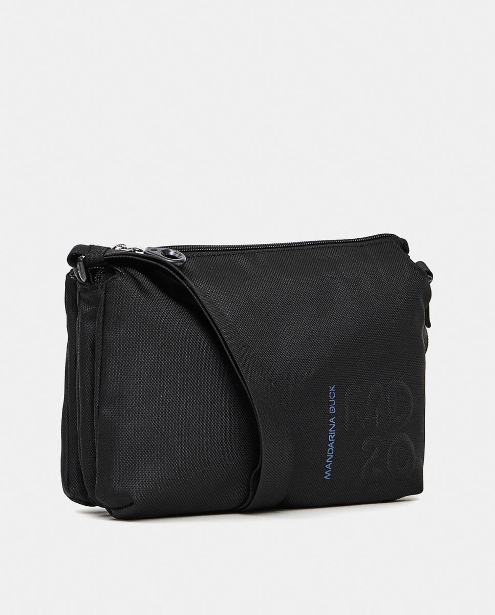 Bolsa de Cintura em Tecido com Fecho de Correr Preto-2