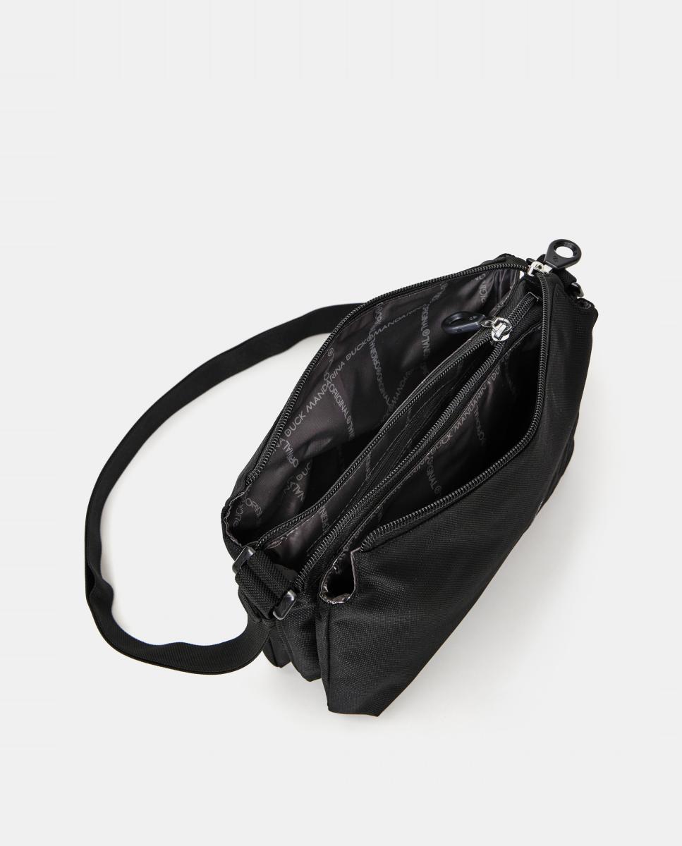 Bolsa de Cintura em Tecido com Fecho de Correr Preto-4