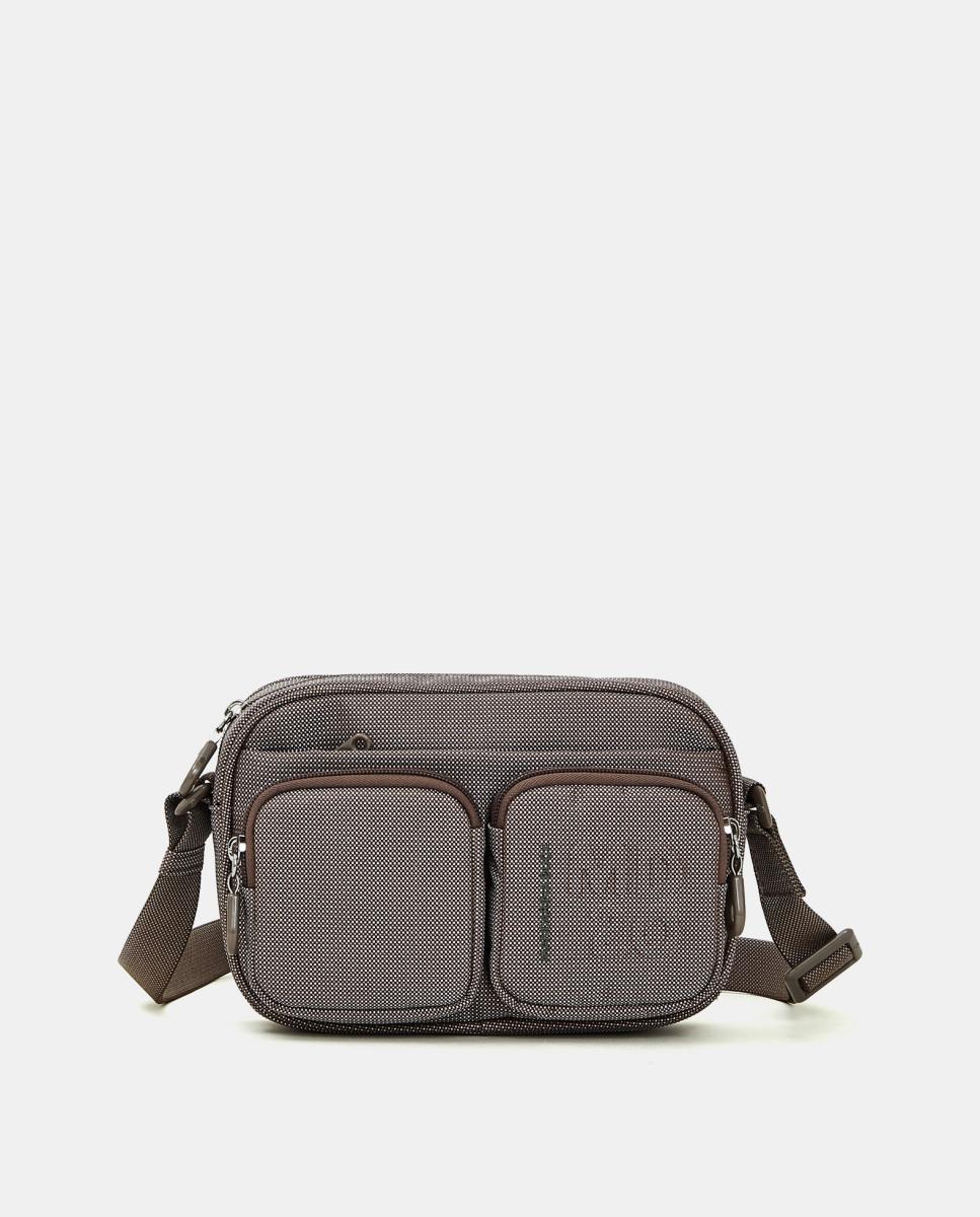 Camera bag en tejido con cremallera - Mandarina Duck - Marrón claro Marrón claro-1