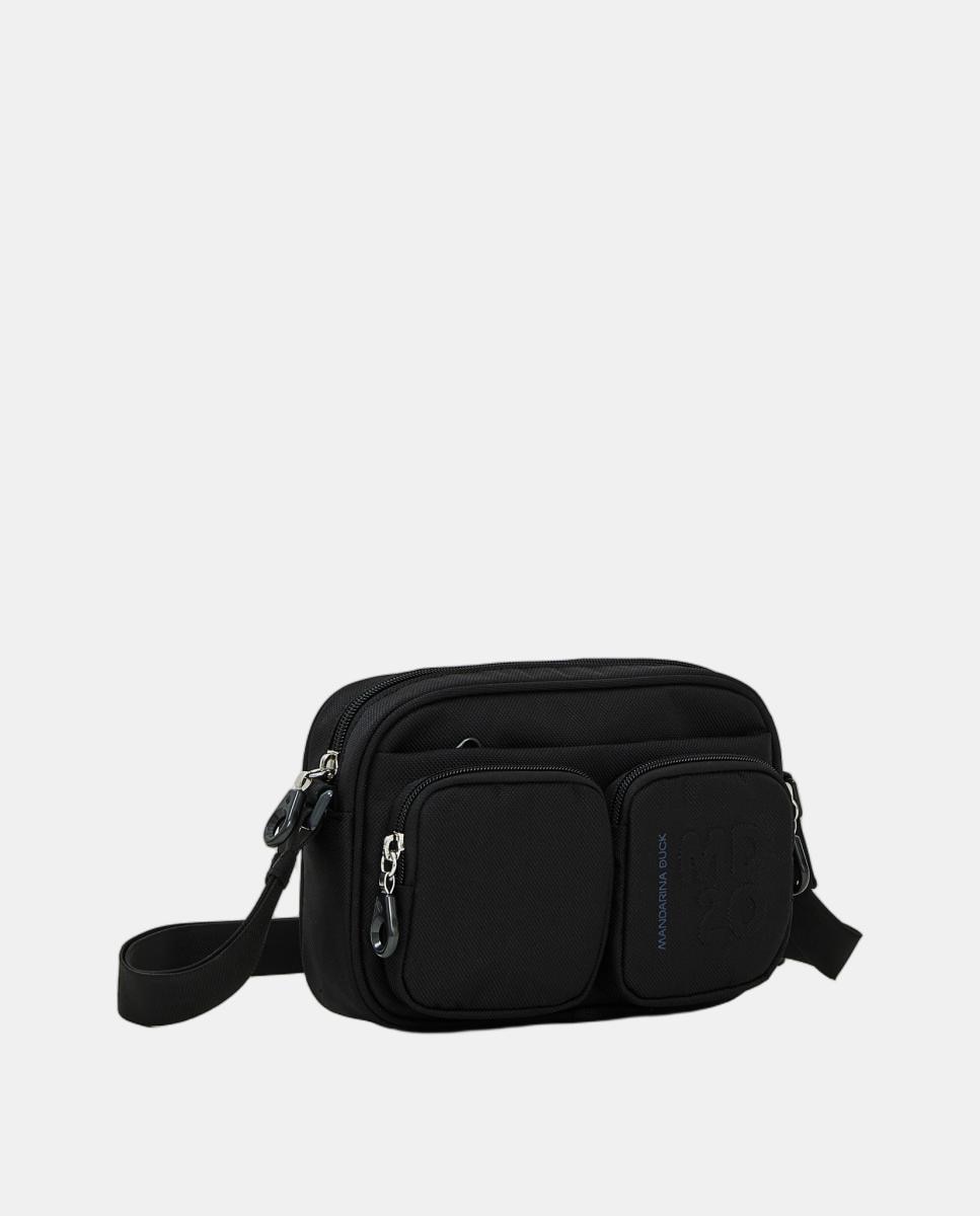 Camera Bag em Tecido com Fecho de Correr Preto-2