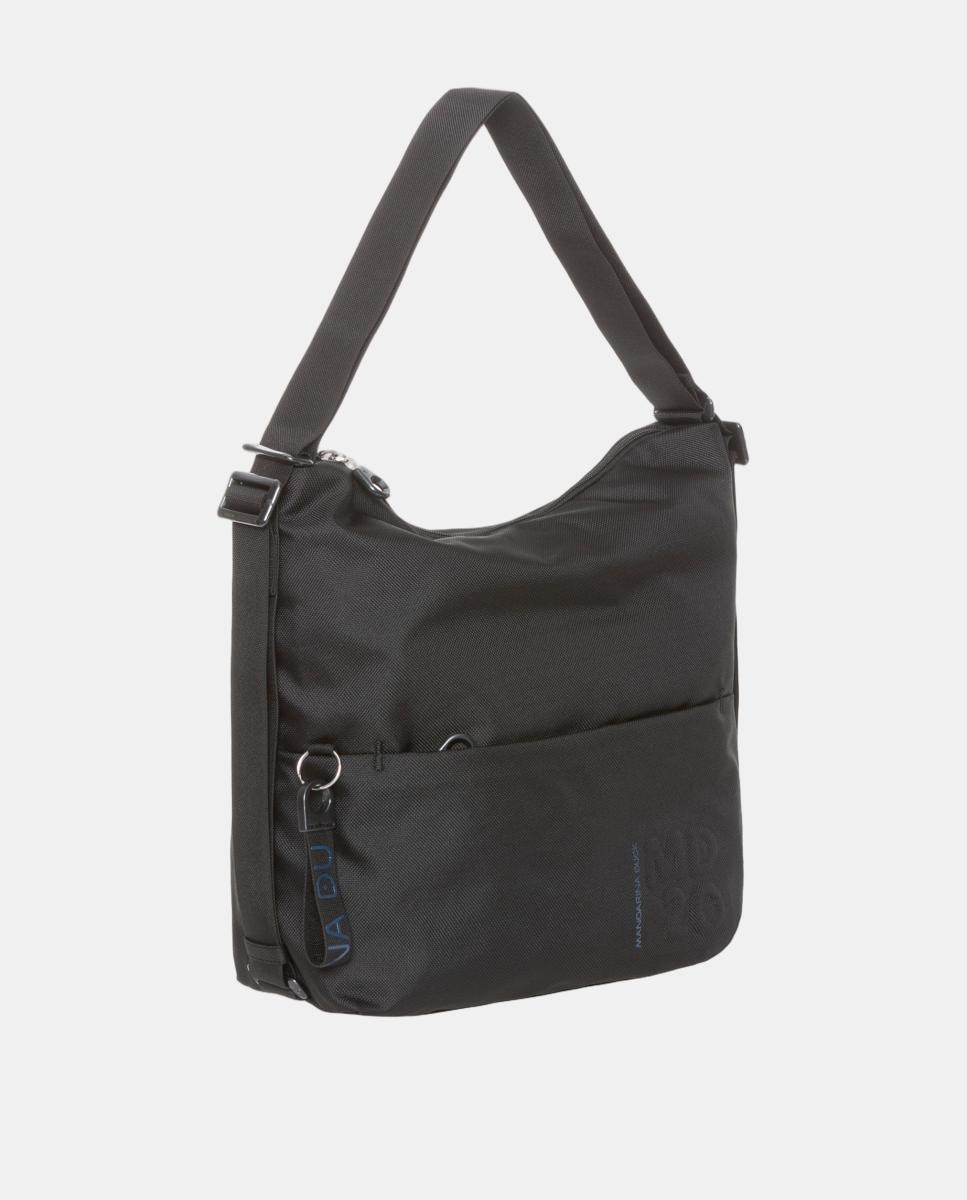 Mala em Tecido Conversível em Mochila Preto-2