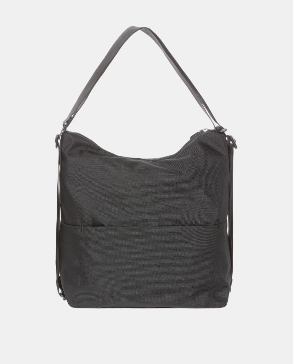 Mala em Tecido Conversível em Mochila Preto-3