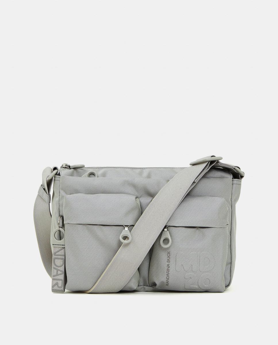 Bandolera en tejido multibolsillos - Mandarina Duck - Gris claro Gris claro-1