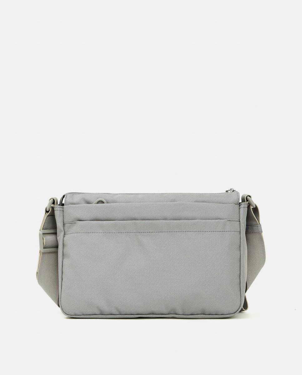 Bandolera en tejido multibolsillos - Mandarina Duck - Gris claro Gris claro-3