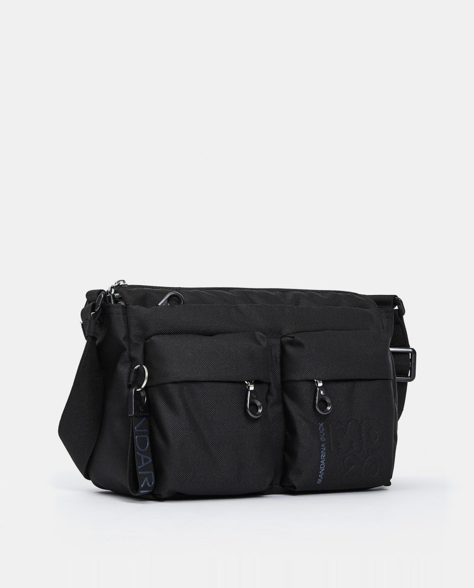 Imagen 2 de Bandolera en tejido multibolsillos - Mandarina Duck - Negro Negro