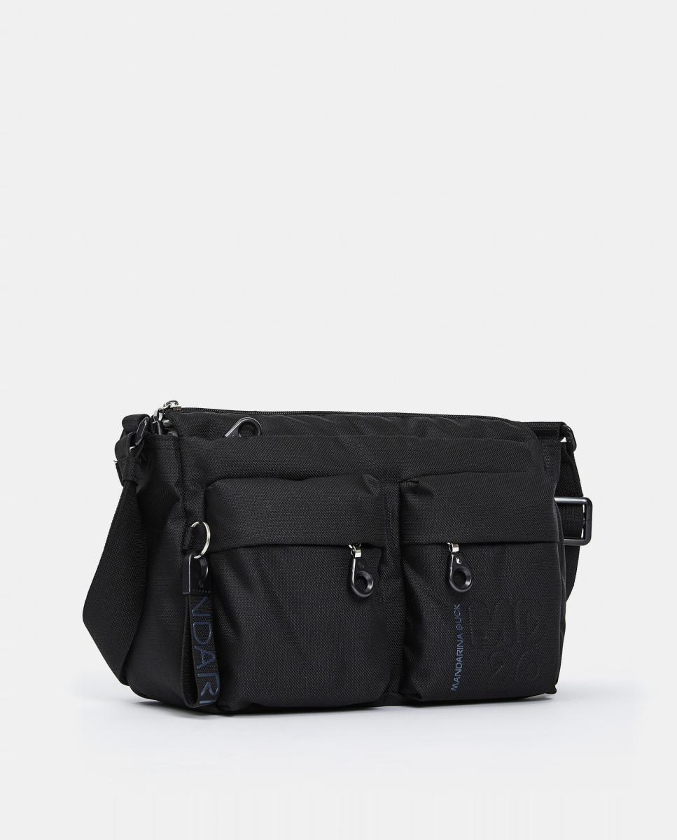 Imagen 4 de Bandolera en tejido multibolsillos - Mandarina Duck - Negro Negro