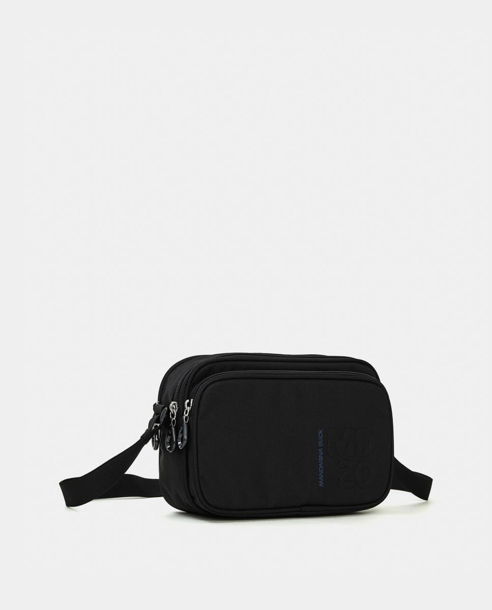 Camera Bag em Tecido com Fecho de Correr Preto-2