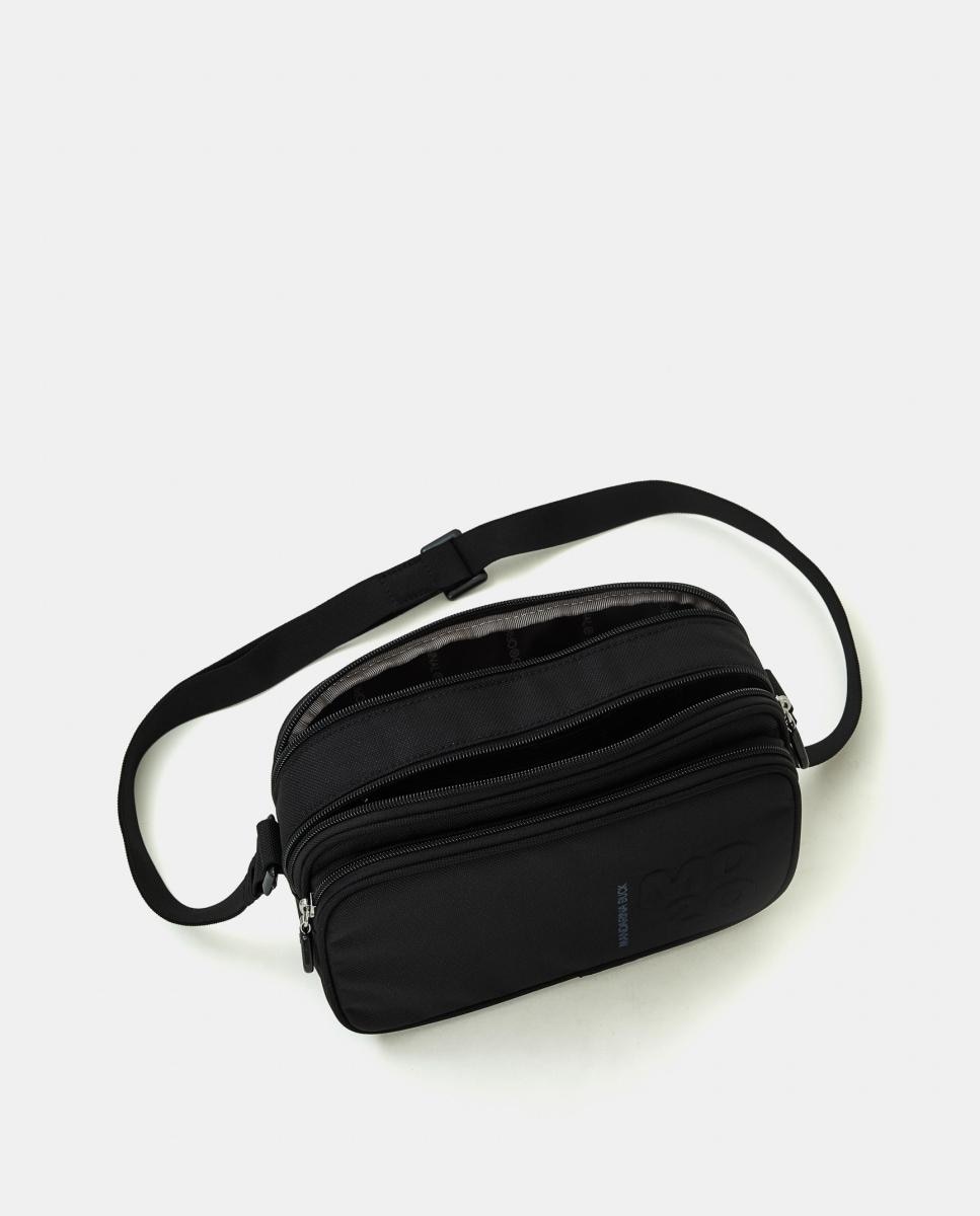 Camera Bag em Tecido com Fecho de Correr Preto-4