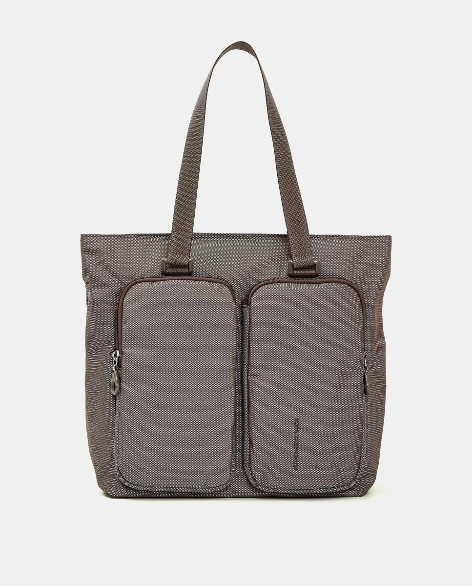 Imagen 1 de Shopper en tejido - Mandarina Duck - Marrón claro Marrón claro