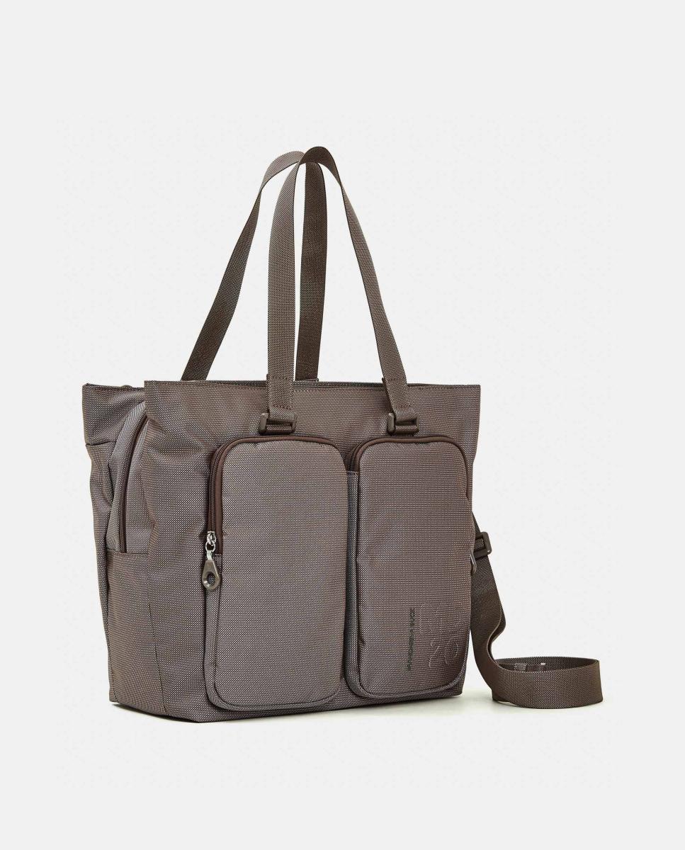 Imagen 2 de Shopper en tejido - Mandarina Duck - Marrón claro Marrón claro