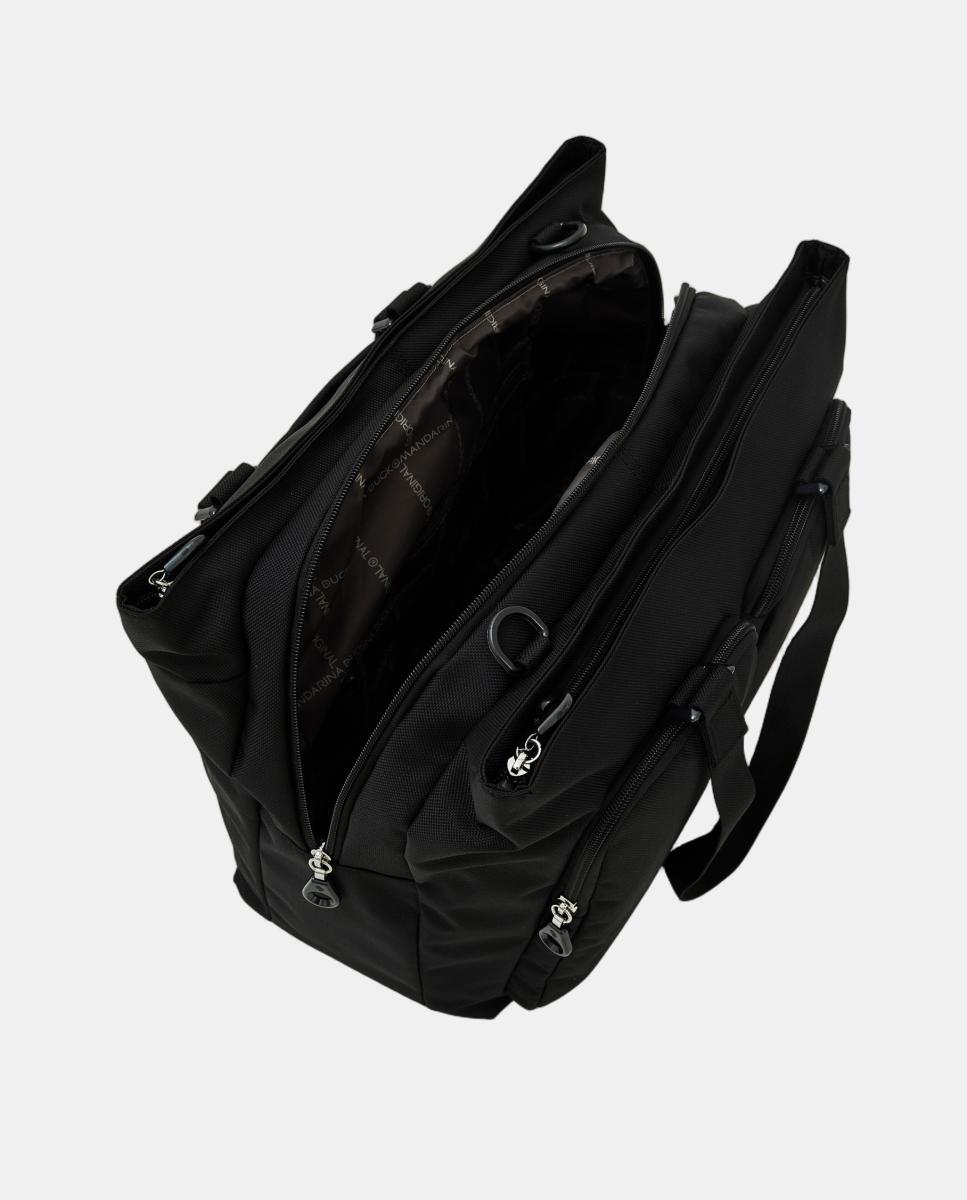 Mala Shopper em Tecido Preto-4