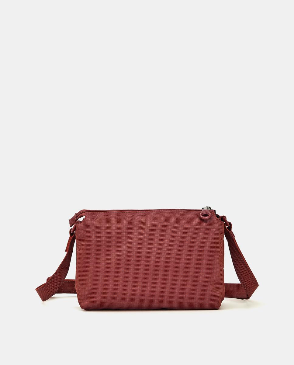 Bolsa de Cintura em Tecido com Fecho de Correr Vermelho-3