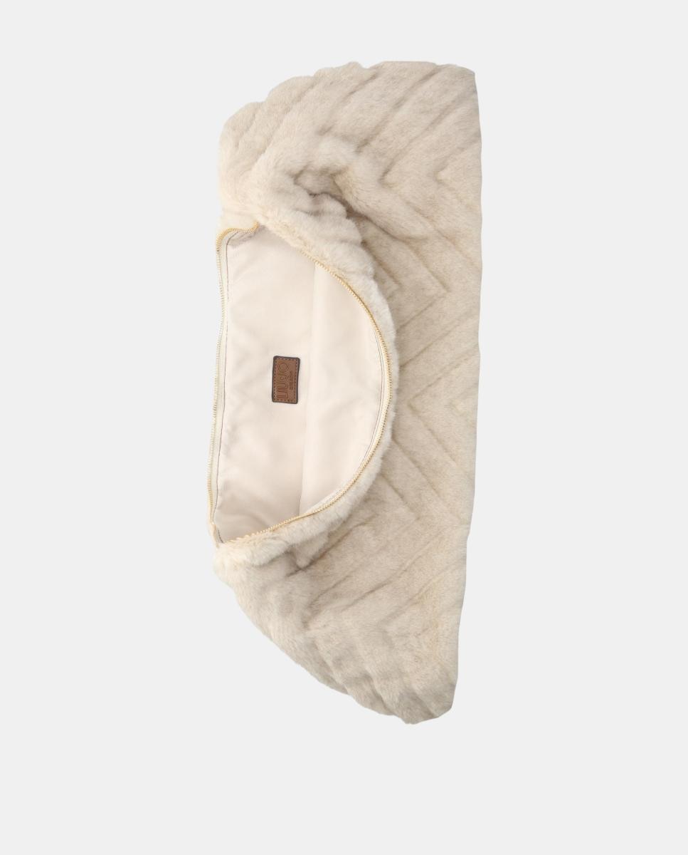 Mala Shopper em Eco-Pelo Bege-4