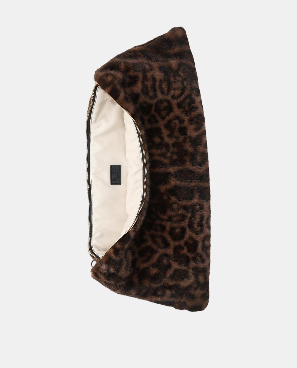 Mala Shopper em Eco-Pelo Castanho-escuro-4