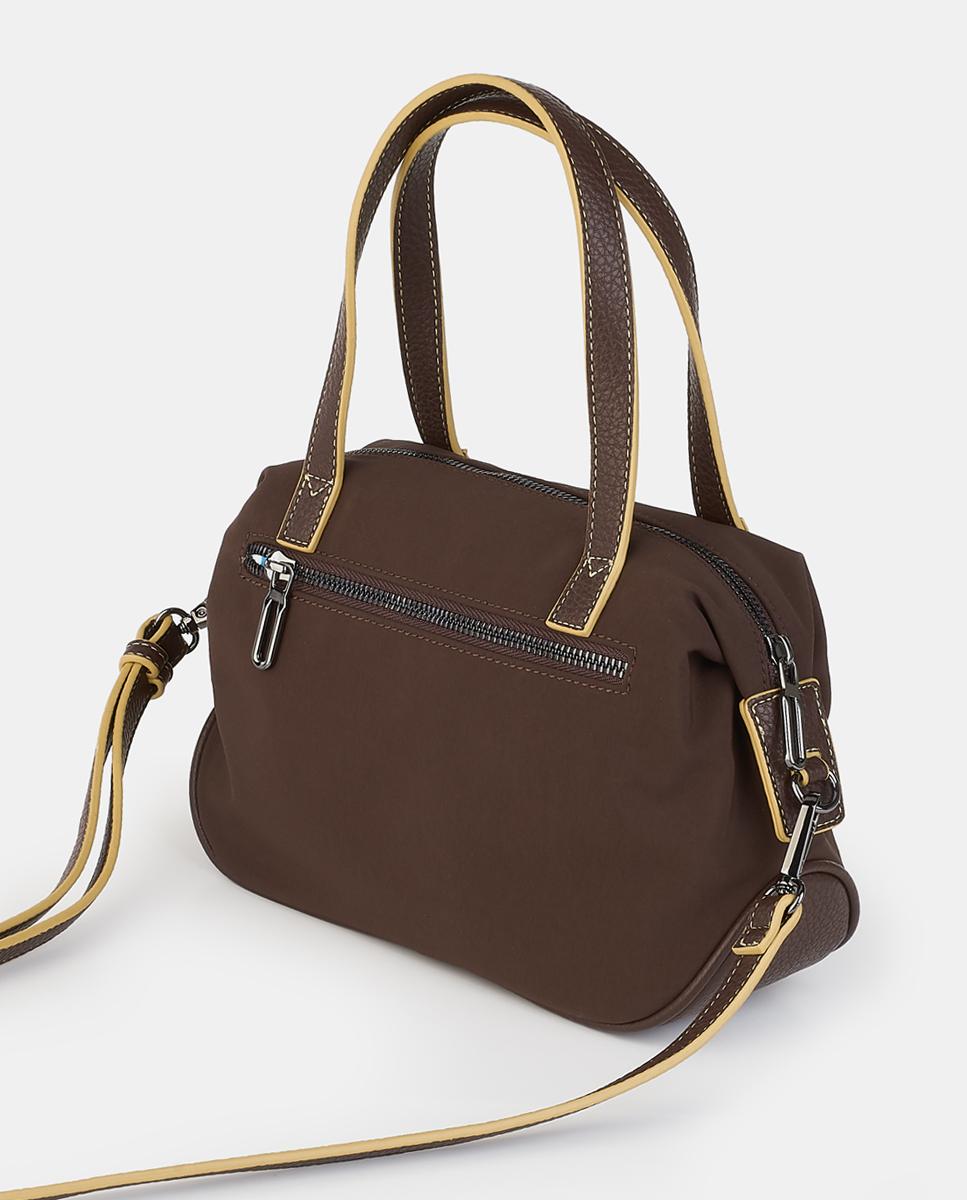 Crossbody-bowling con cremallera - Caminatta - Marrón Marrón-2