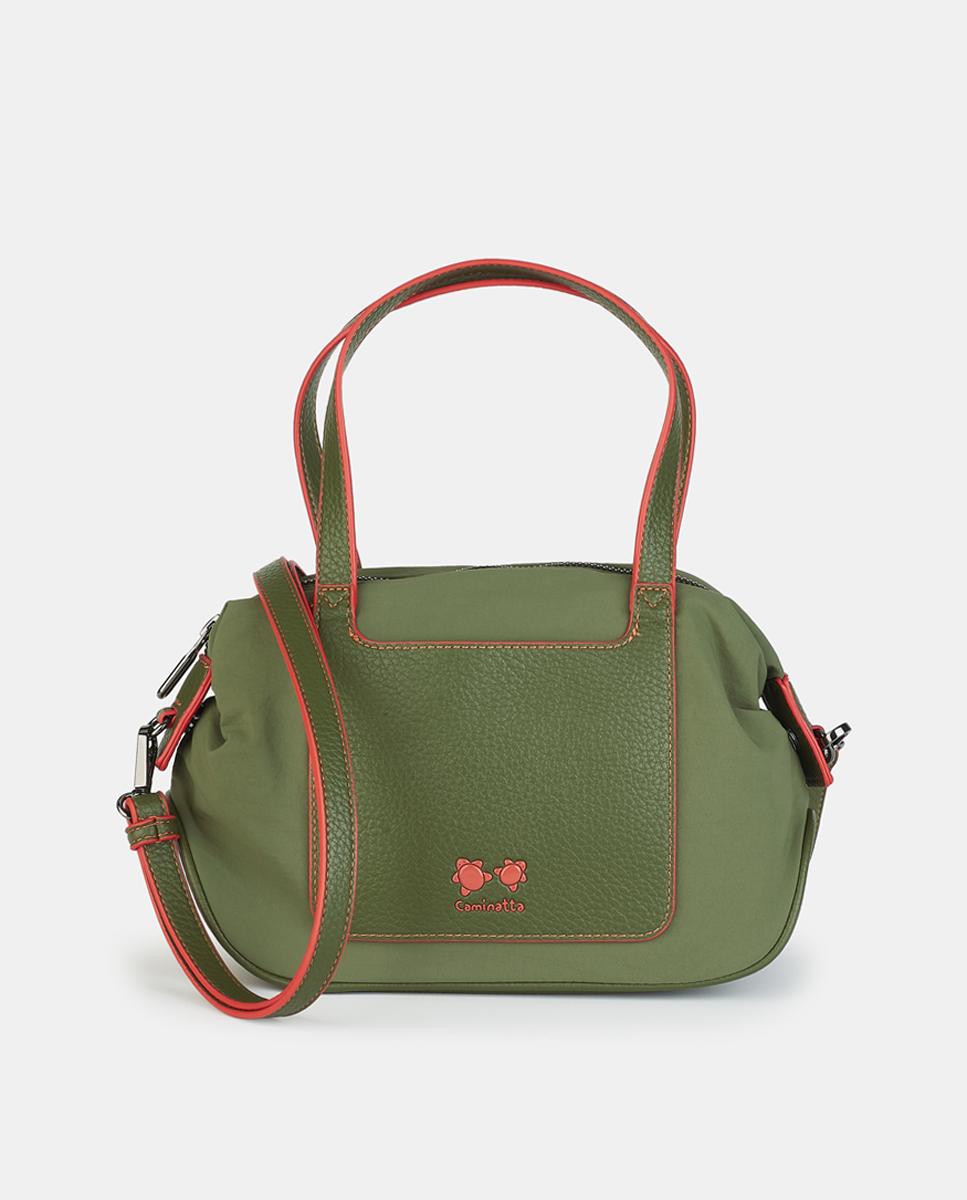 Crossbody-bowling con cremallera - Caminatta - Verde militar Verde militar-1