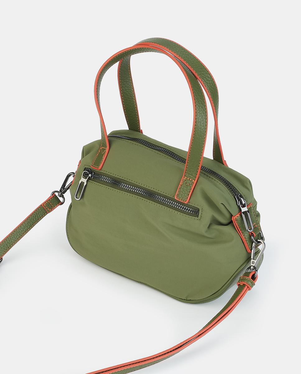 Crossbody-bowling con cremallera - Caminatta - Verde militar Verde militar-2