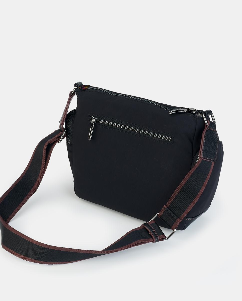 Mala Crossbody com Fecho de Correr Preto-2