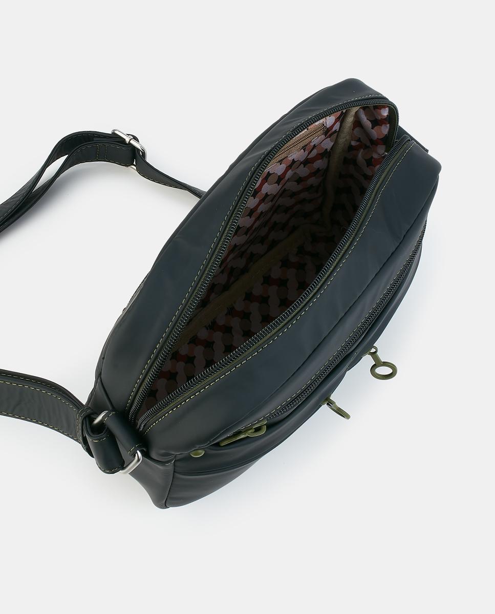 Mala Crossbody com Fecho de Correr Preto-3