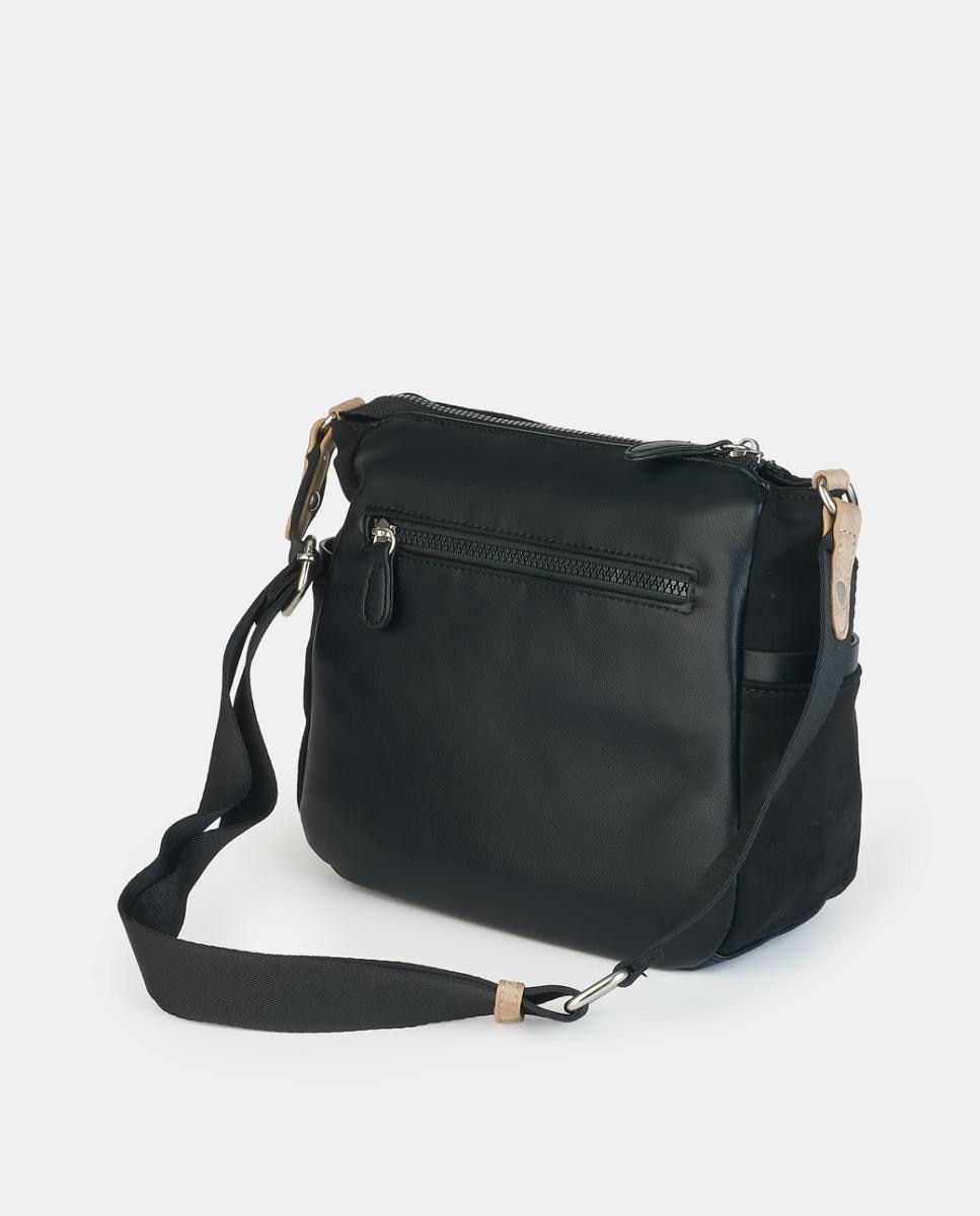Mala Crossbody com Fecho de Correr Preto-2