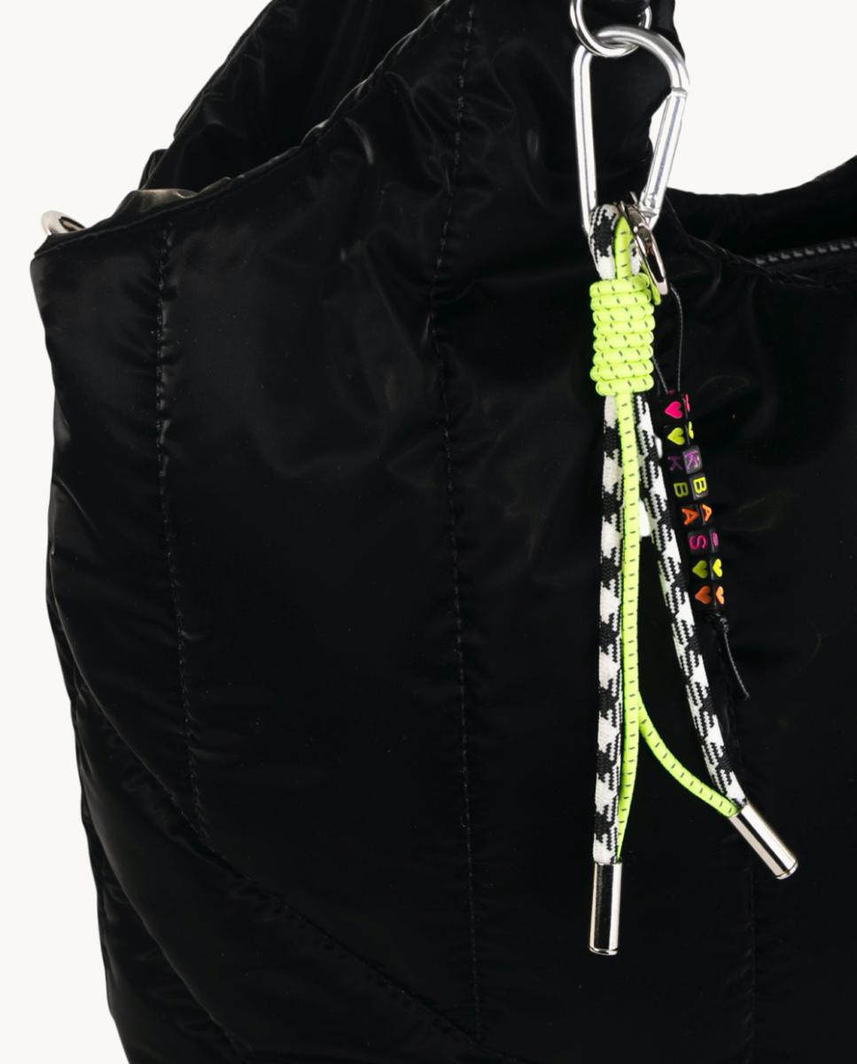 Bolso Tote grande acolchado con bandolera ajustable - Kbas - Negro Negro-3