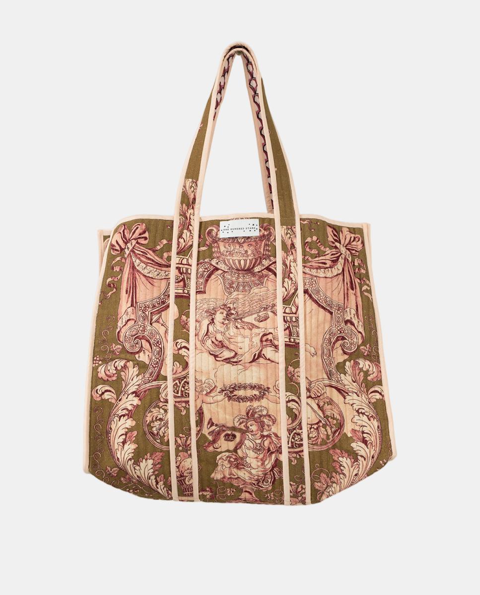 Imagem 0 de Mala Tipo Tote Acolchoada Angels Olive