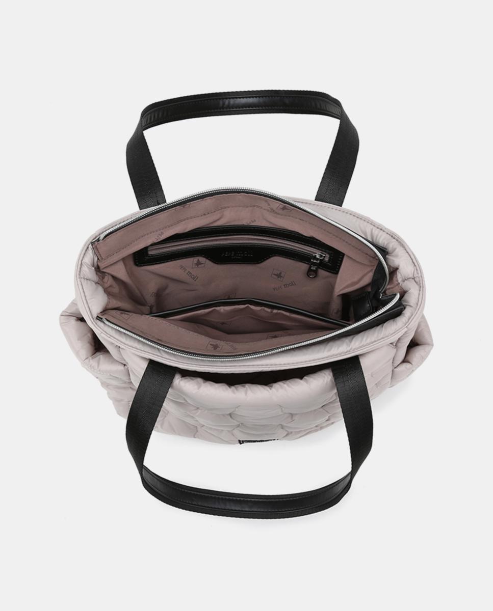Mala de Nylon Cinzento-claro-4
