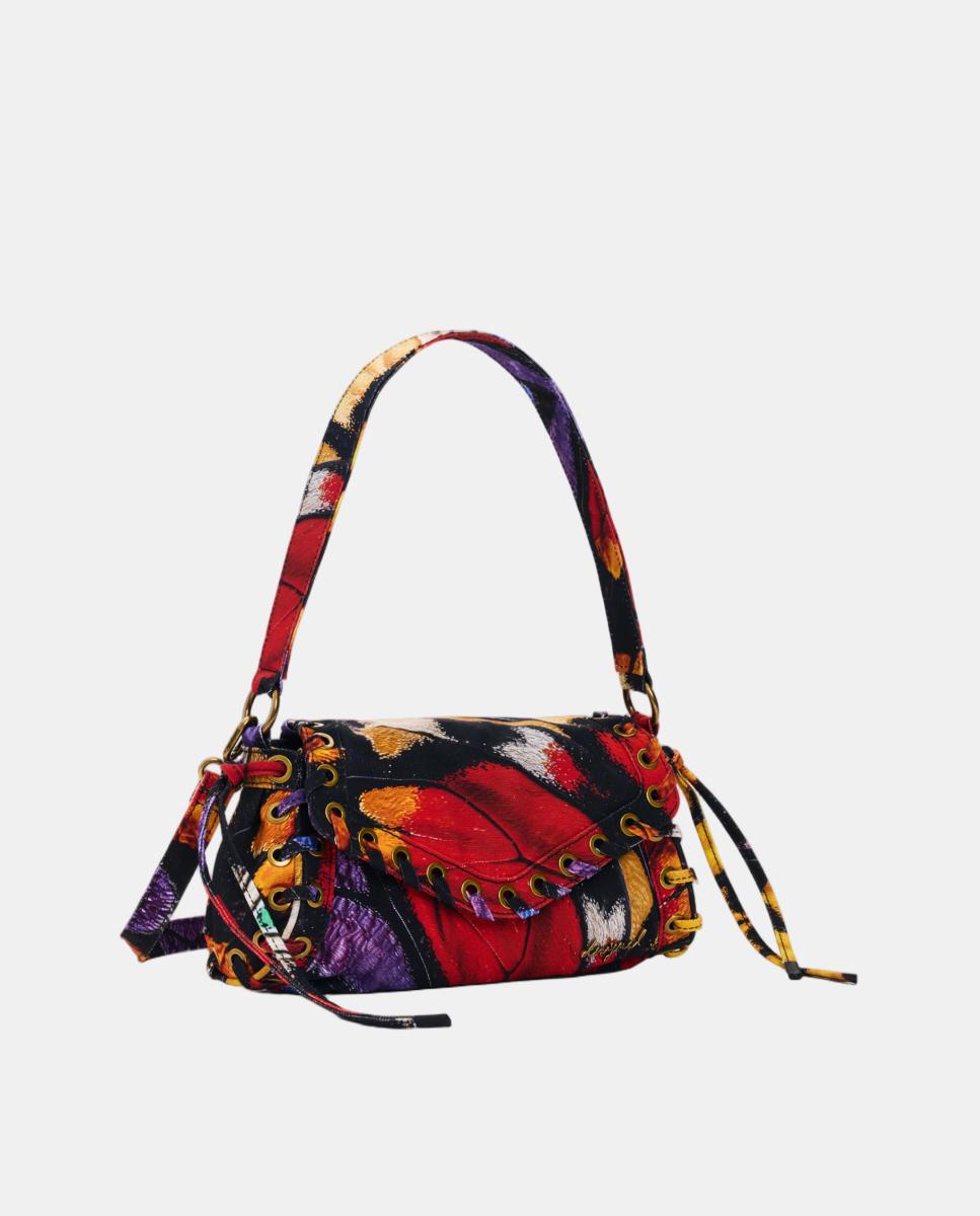 Mala a Tiracolo Pequena com Estampado Multicolor Multicolor-2