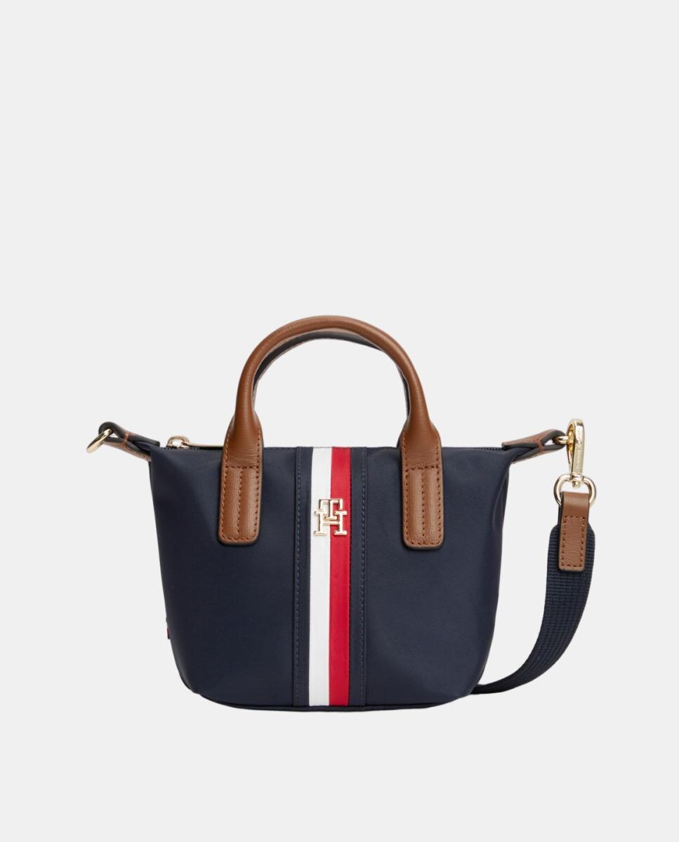 Imagem 0 de Mala Tipo Tote Micro com Detalhe da Marca - Azul-Marinho