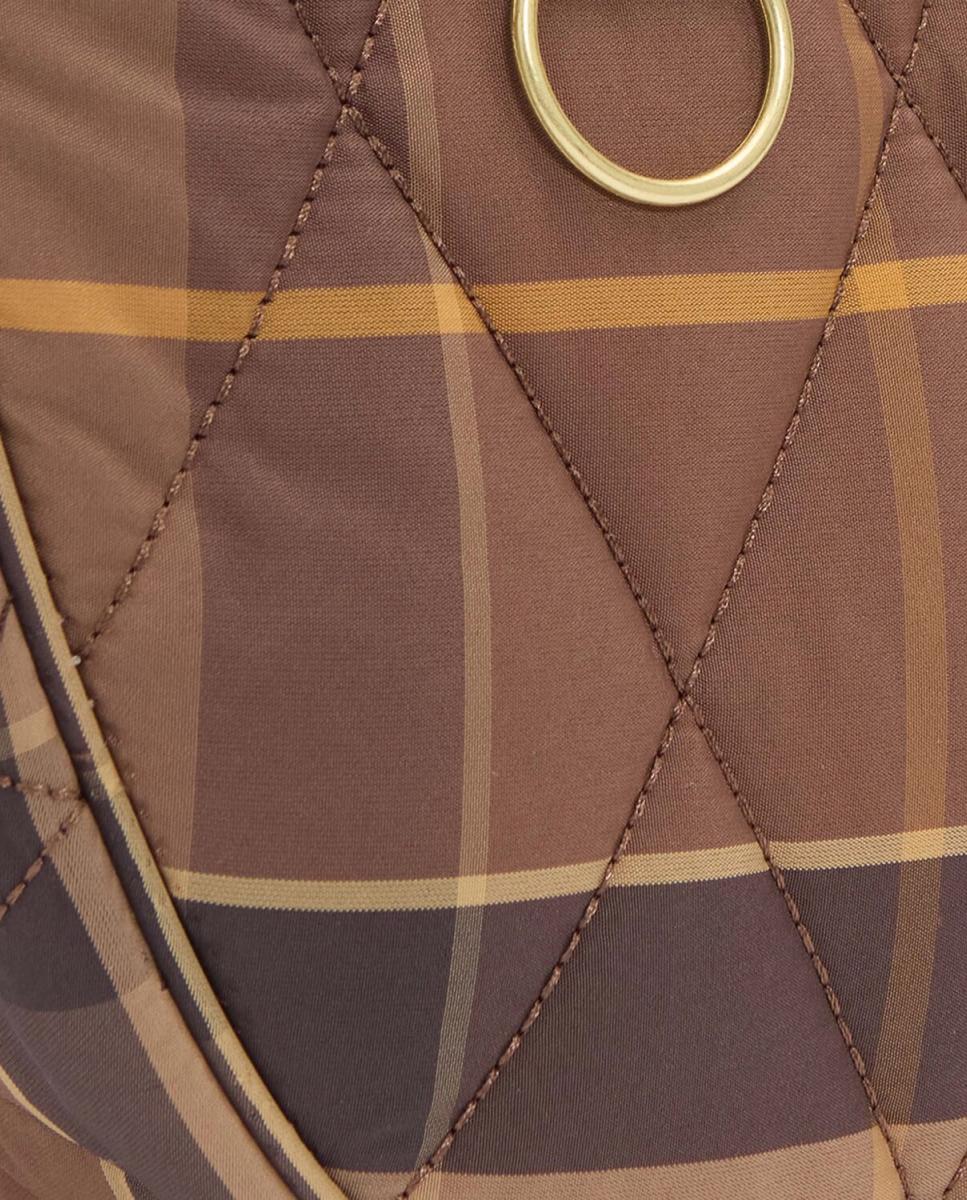 Bolso de hombro de tartan acolchado - Barbour - Natural Natural-4