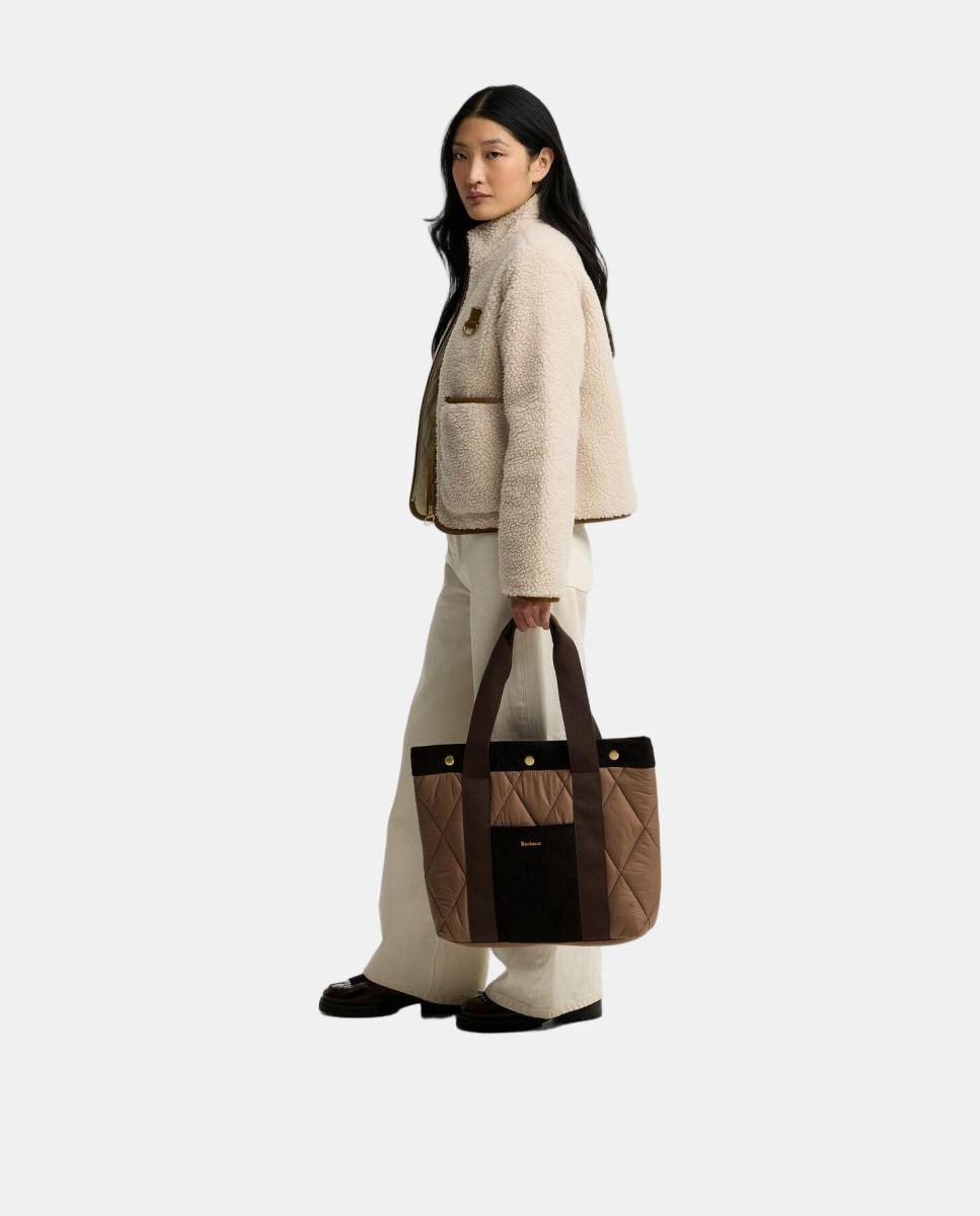 Bolso de hombro de tartan - Barbour - Camel Camel-2