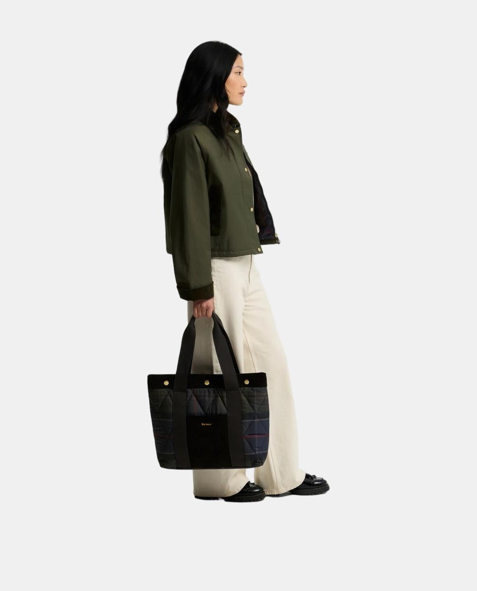 Bolso de hombro de tartan - Barbour - Azul Azul-2